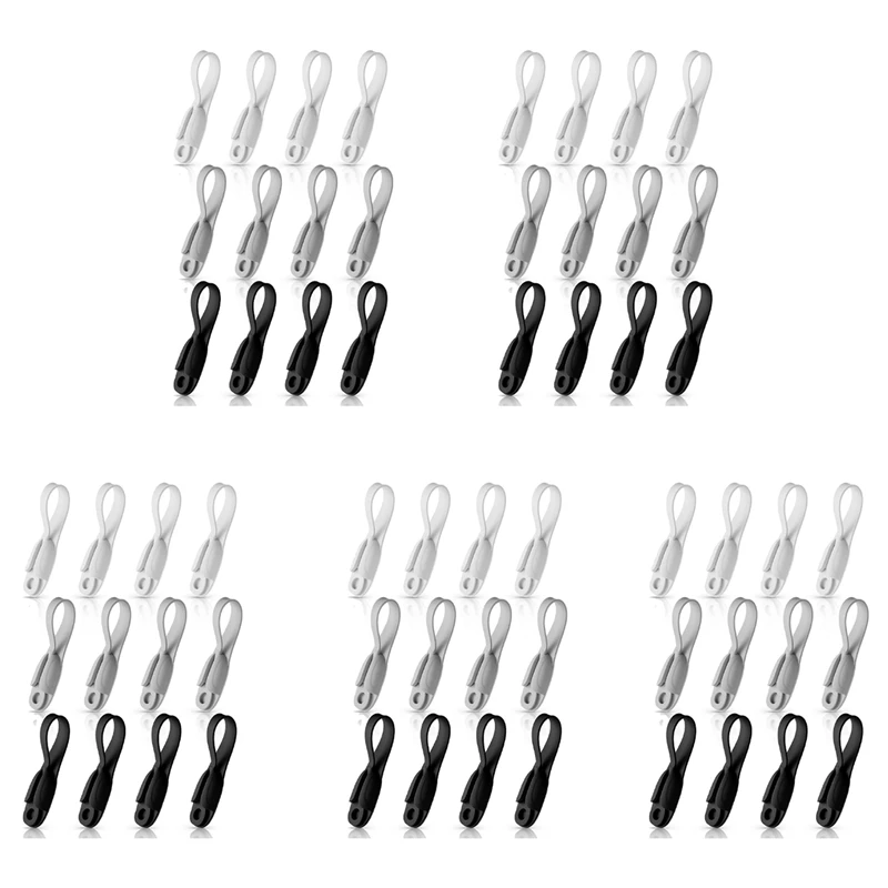 

60 Pcs Cord Bundlers Cord Organizer For Appliances, Self Adhesive Kitchen Appliance Cord Holder(Black, White, Gray)