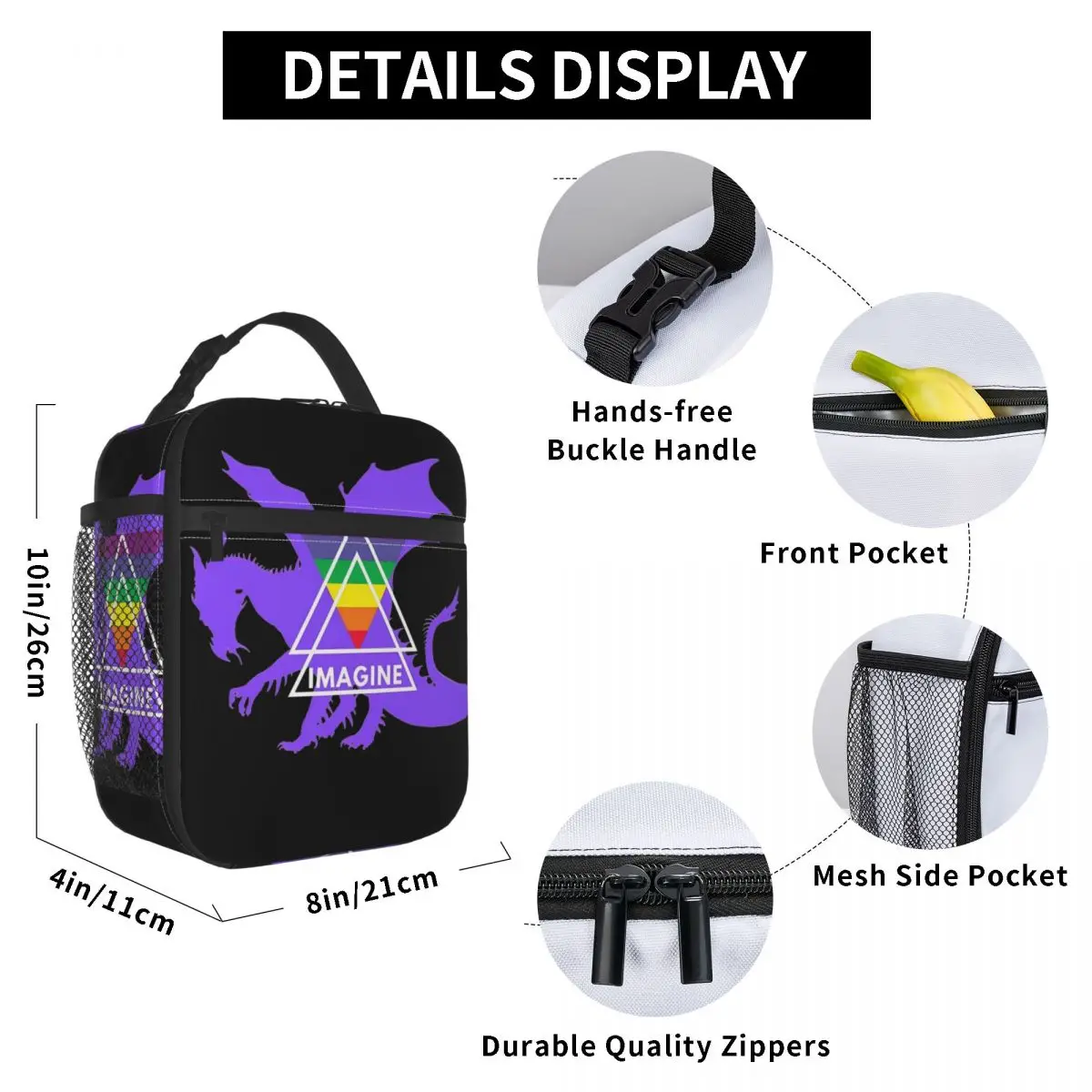 Rock Band Imagine Mercury Thermal Insulated Lunch Bag for Picnic Portable Food Bag Container Thermal Cooler Lunch Boxes