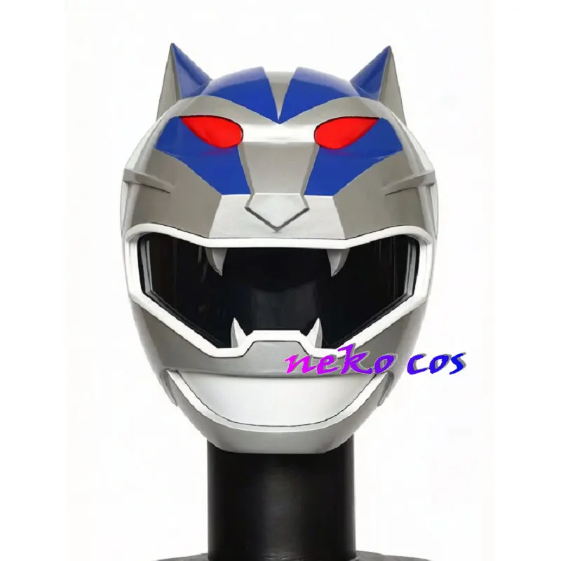 

nekocos Hyakujuu Sentai Gaoranger Gao silver Cosplay Costume Helmet Mask Resin Custom size Props Toy Gift Halloween Role Play
