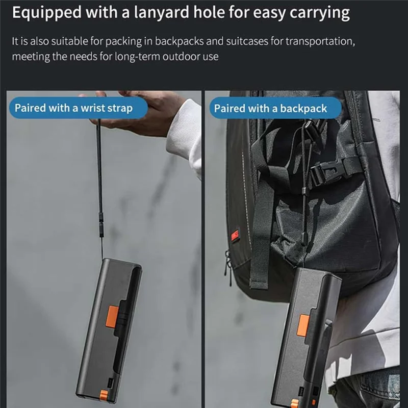 ABSQ-สําหรับ DJI Osmo Pocket 3 Fast CHARGING Case 9000Mah เครื่องชาร์จแบตเตอรี่ 20W มัลติฟังก์ชั่นพร้อมจอแสดงผลดิจิตอล