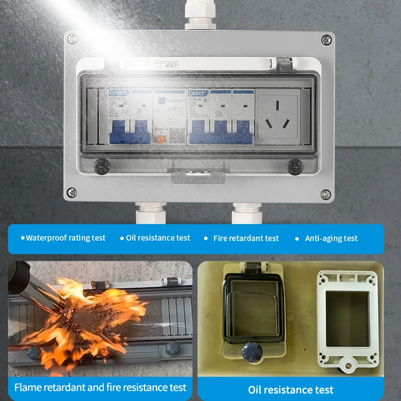 Caja de conexiones de aluminio fundido a prueba de agua IP66 para proyectos electrónicos, cubierta de ventana protectora impermeable IP67, industria al aire libre