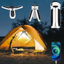 Lanterne de Camping Rechargeable à énergie solaire, équipement d'extérieur, lampe de pêche, éclairage d'urgence à Led pour tente