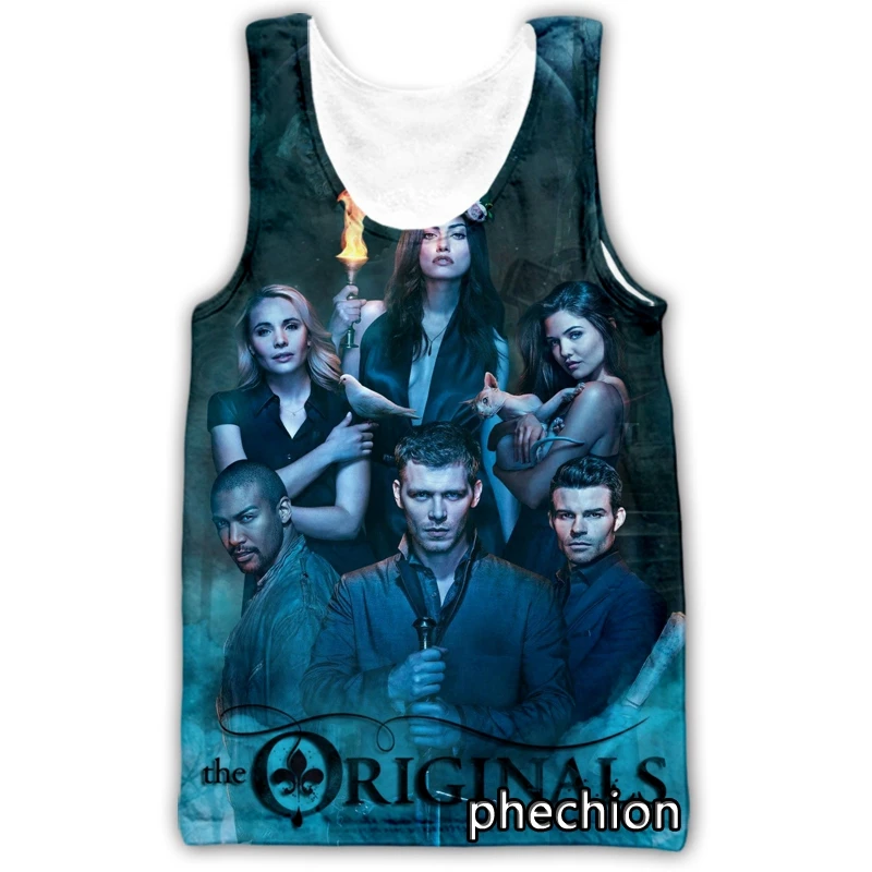 phechion New Fashion Men/Women The Originals 3D Printed Sleeveless Vest Streetwear Men Loose Sporting Tank Tops A33