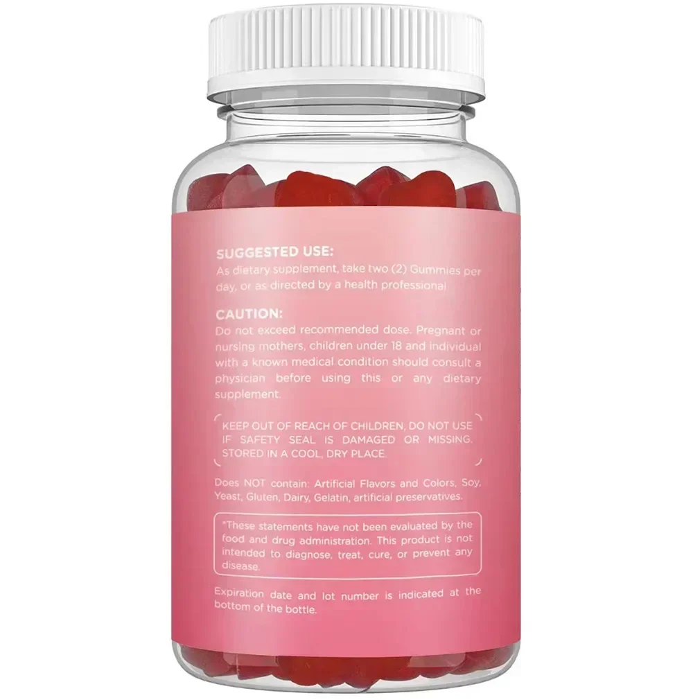 1 bottle of glutathione gummies for nutritional supplementation collagen protein health food