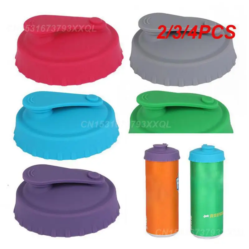 2/3/4PCS Bottle Wide Scope Of Application Food Grade Silicone Silicone Lid Kitchen Supplies Beer Can Sealing