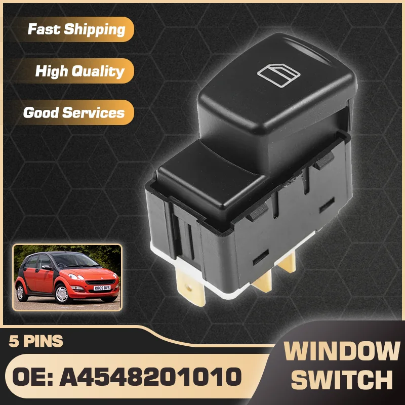 

For Smart Forfour W454 MK1 2004 2005 2006 Electric Power Car Window Control Switch Button A4548201010 5 Pins Car accessories