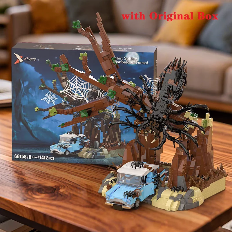 

With Original BOX 66158 Mysterious Forbidden Forest Giant Spider Building Blocks Assembled DIY Christmas Building Blocks Toy For