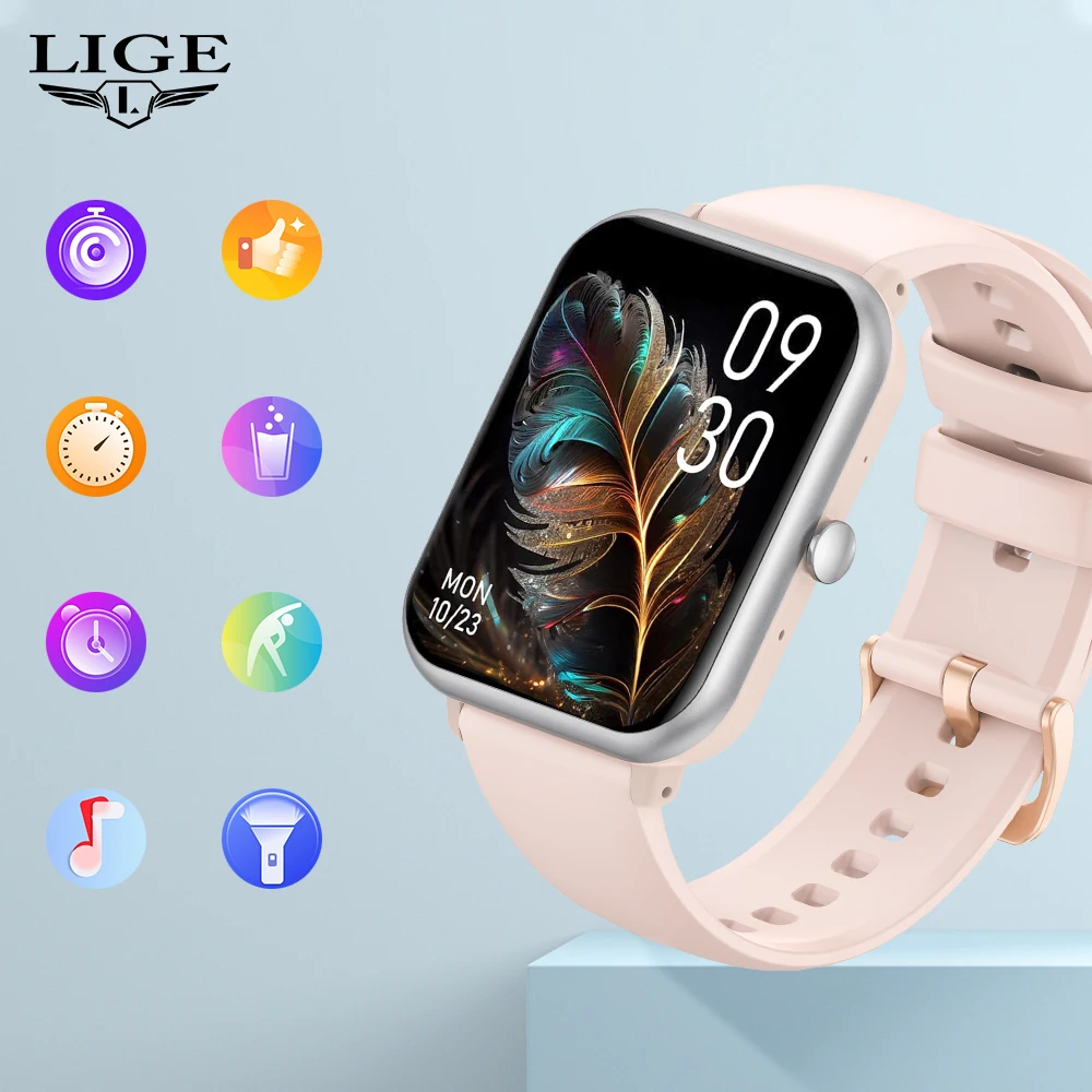 FOXBOX Smart Watch GPS Motion Trail Bluetooth Call 24Hours Health Monitor Sport Fitness Waterproof Clearance Sale Women Bracelet