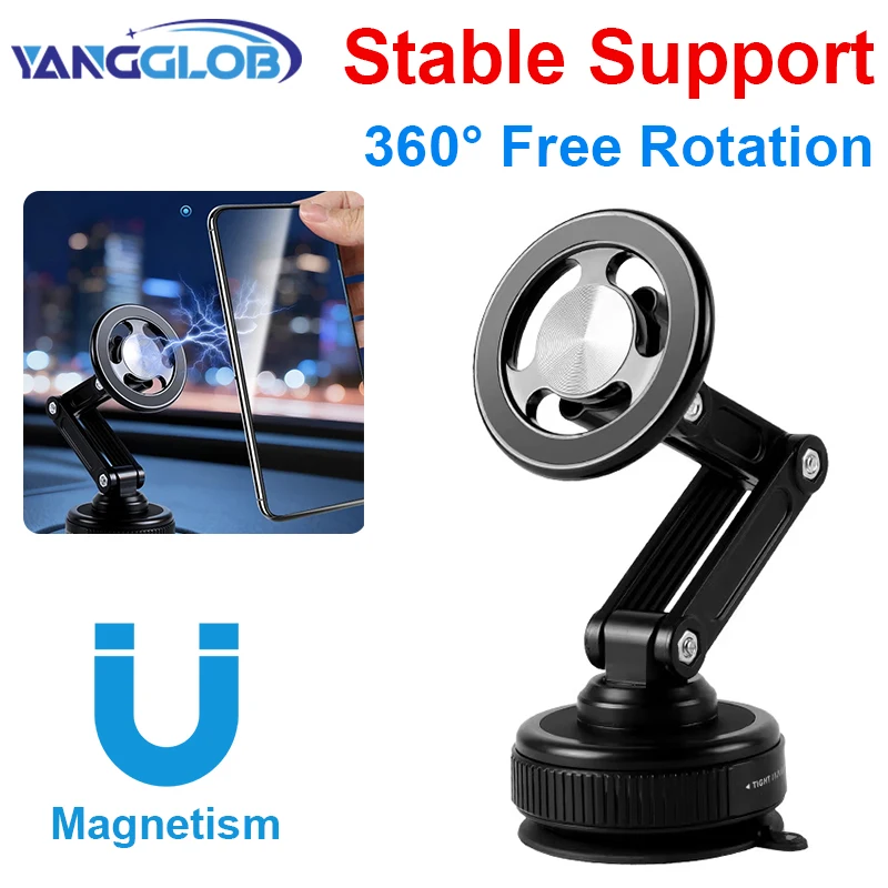 Universeller Vakuum-Saugnapf Magnetischer Auto-Handyhalter Faltbar 360° °   Drehbare Halterung Ideal für Schlafzimmer Badezimmer Glas Armaturenbrett