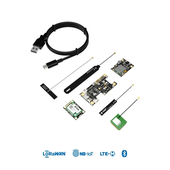 Afbeelding 6: LinkONE LTE-M NB-LoT LoRaWAN-apparaat gebaseerd op NRF52840 SX1262 en BG77 Arduino IDE compatibel RAK10715