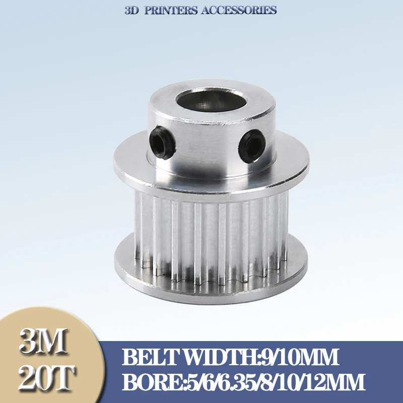 Poulie synaville HTD3M 20 T, alésage 3m BF 5/6/6.35/8/10/12mm largeur de courroie 10/15mm 3M, poulie à courroie 20 dents