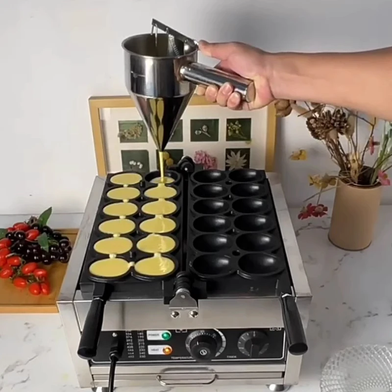 الكهربائية التجارية 12 ثقوب البيض كرة فقاعات صانع الوافل 220 فولت معدات الوجبات الخفيفة ابتسامة البيض شكل الهراء صانع