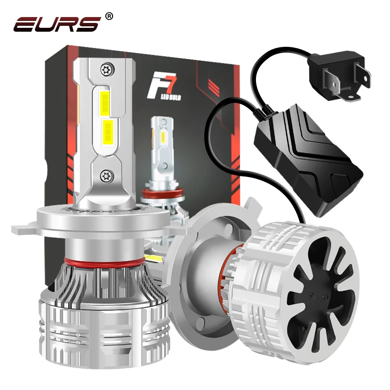 2PCS Car H4 H7 Led Headlight H1 H4 H7 H8 H9 H11 9005 9005 9012 Motorcycle Headlamp  Auto Light Fog Lamp Bulb 12V F7