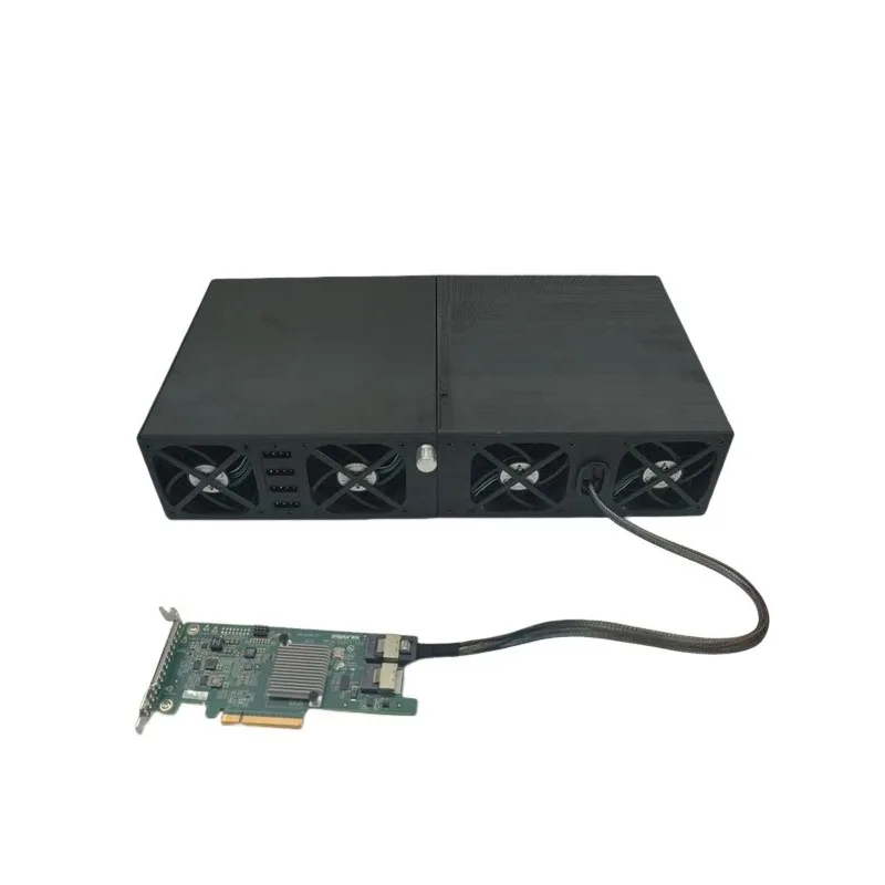 External 12-Disk Storage Enclosure 3D Printed/Metal Case with 12G Backplane Cascade Multiple Units for Hundreds of Drives - view 5