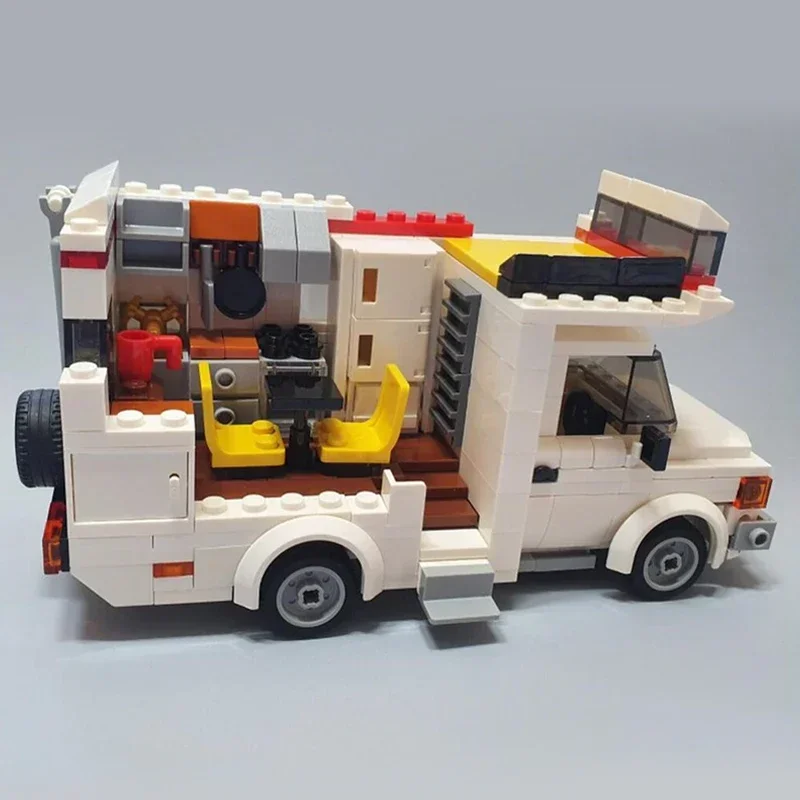 Stadsautomodel Moc Bouwstenen 7-stud Transport MK2 Camper Technologie Modulaire Blokken Geschenken Kerst Speelgoed DIY Sets Montage