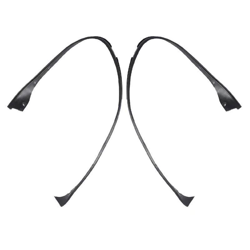 

2 PCS Car Headlight Sealing Strip Trim Head Light Lamp Rubber Decorative Strip Black Rubber For Panamera 10-13-AA26