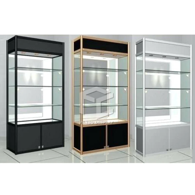 

2025customized.Factory Customized Display Counter Glass Display Retail Store Glass Display Cabinets with LED Lighting S