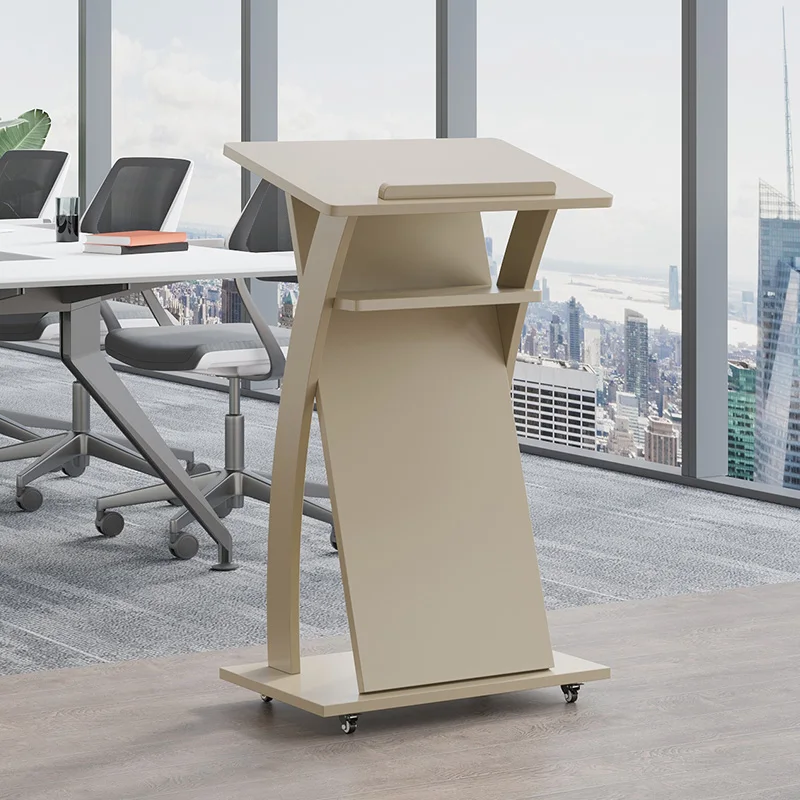 

Industrial Podium Desk Wood Unique Studio Deluxe Modern Office Desks Organise Clasic Bancone Reception Home Furniture