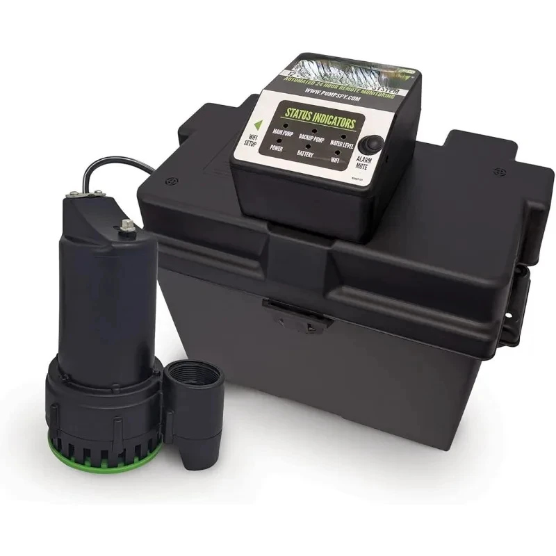 

PS2000 WiFi Battery Backup Sump Pump System w/Internet Monitoring & Alerts, Sump Pump Battery Backup