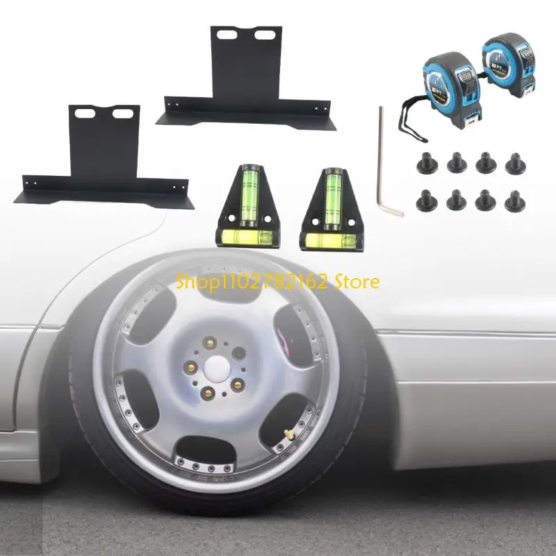 

547B Universal Wheel Alignment Equipment With ABS Calibration Board Measuring Tape Toe Alignment Plate Car Repair