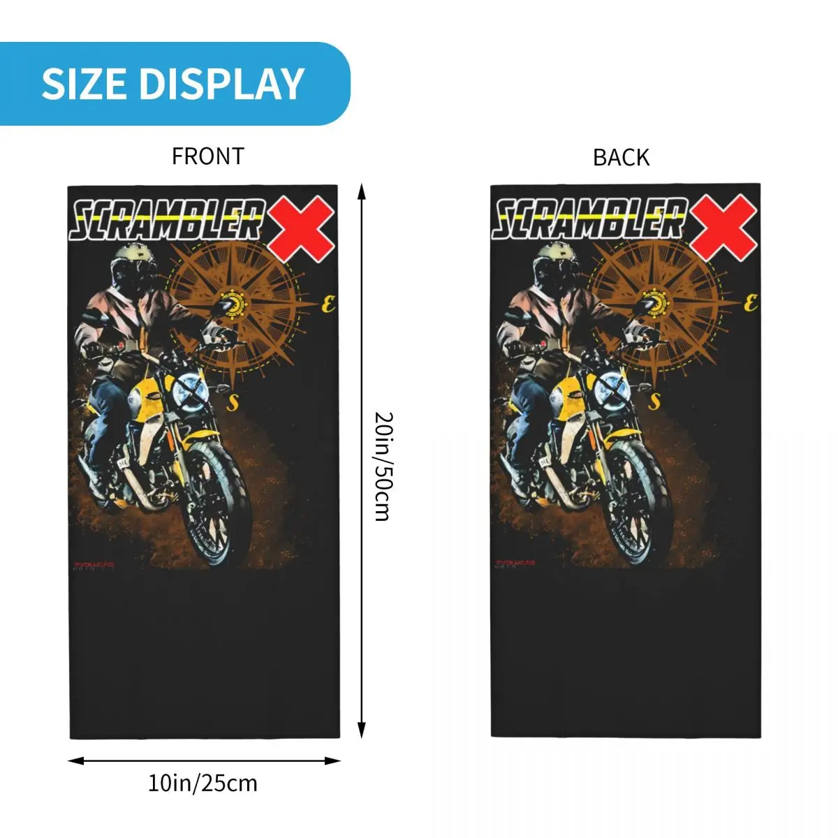 Geweldige Scrambler X Bandana Nek Gaiter Motorcross Wrap Sjaal Multifunctionele Hoofddeksels Fietsen Unisex Volwassen Hele Seizoen