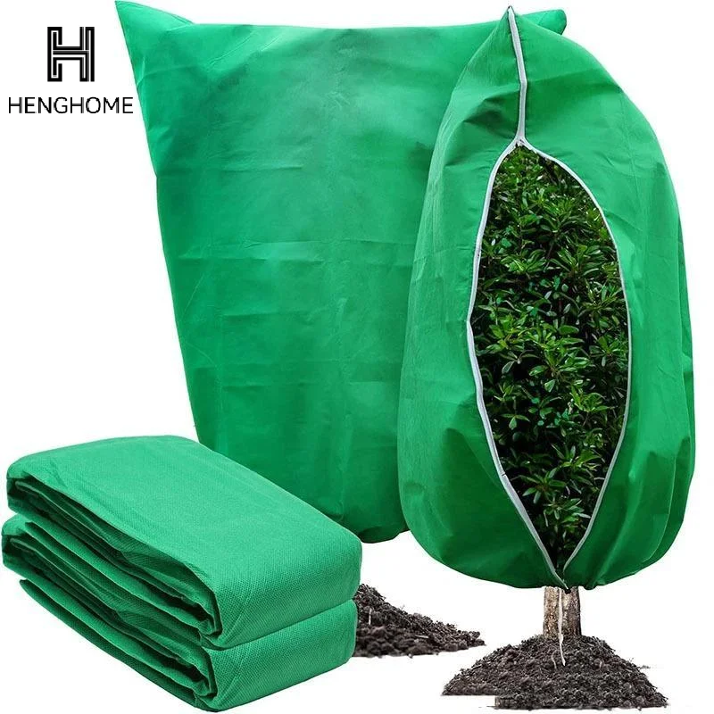 Plant Cover Winter Warm Tree Shrub Protecting Bag Frost Cloth Blankets For Outdoor Plant Freeze Protection Covers With Zipper