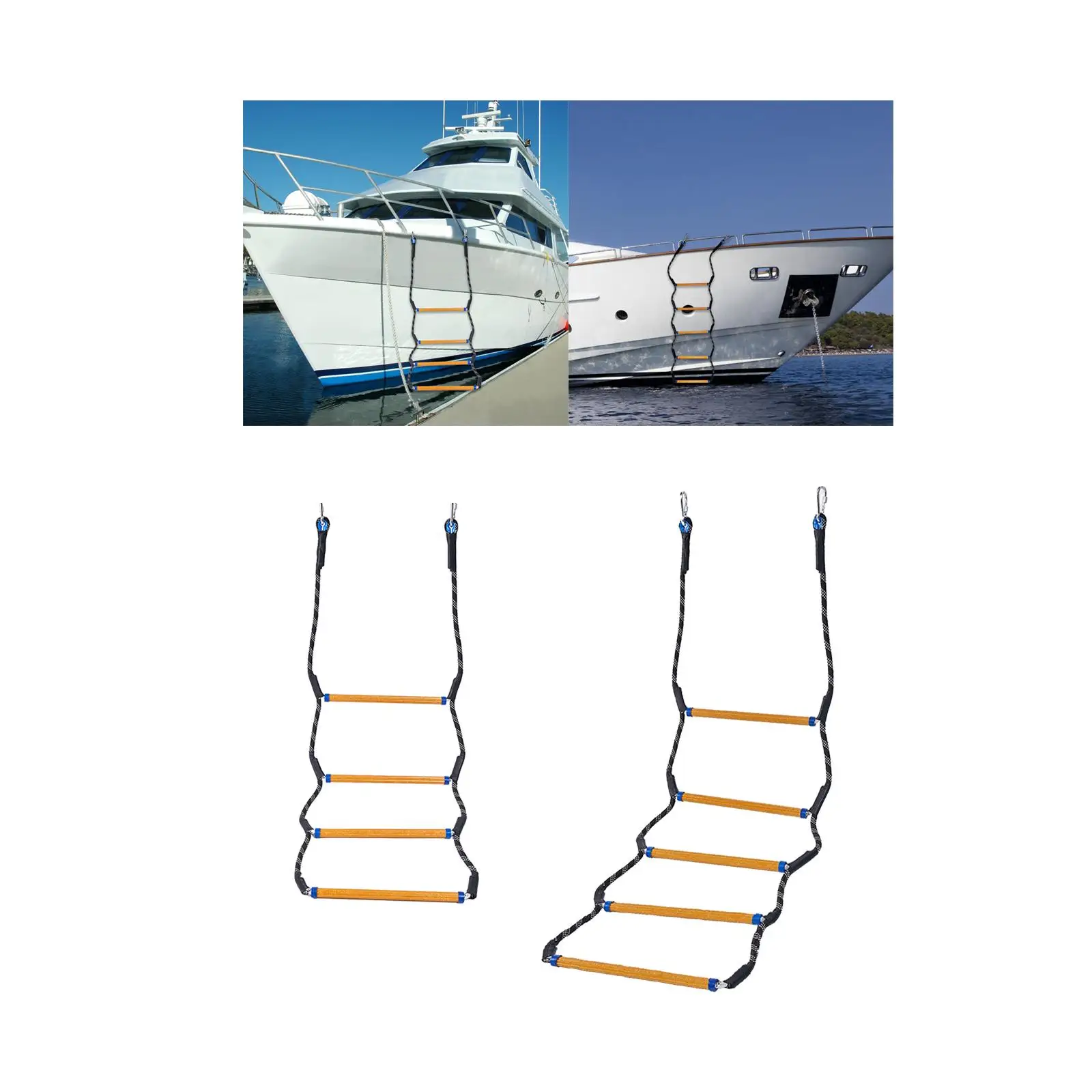 

Веревочная лестница для лодки, лестница для посадки, подвесная складная лестница для лодки, удлинитель для надувной лодки, лодки, моторной лодки, парусная лодка, понтонная лодка