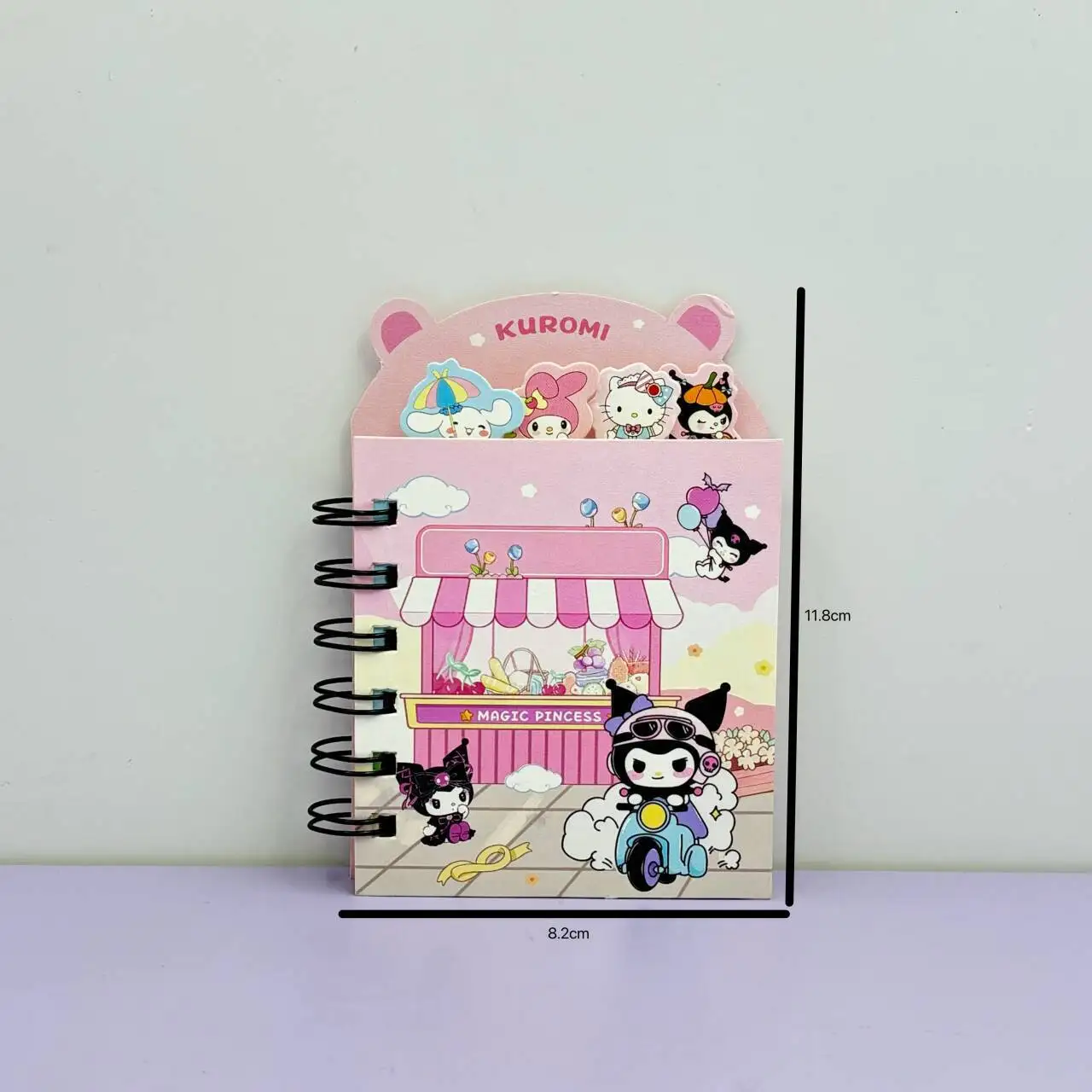 4/24Pcs New Cartoon Anime Separated Page Color Notebook Stitch Kuromi Melody Student Supplies wholesale