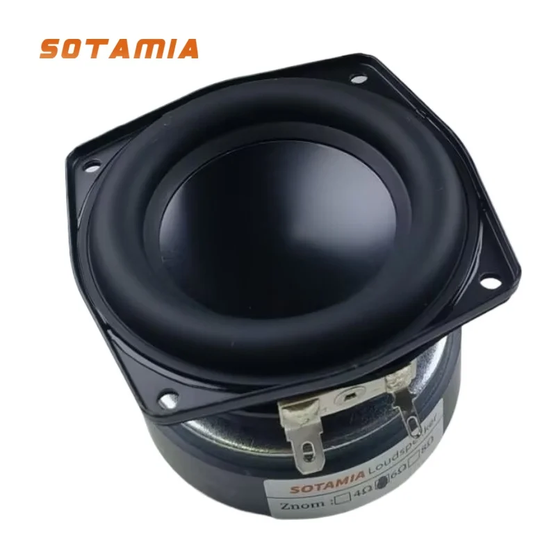 

SOTAMIA 1Pcs 3 Inch Midrange Woofer Speaker 6 Ohm 50W Bass DIY Bluetooth Speaker Subwoofer Hifi Music Audio Loudspeaker
