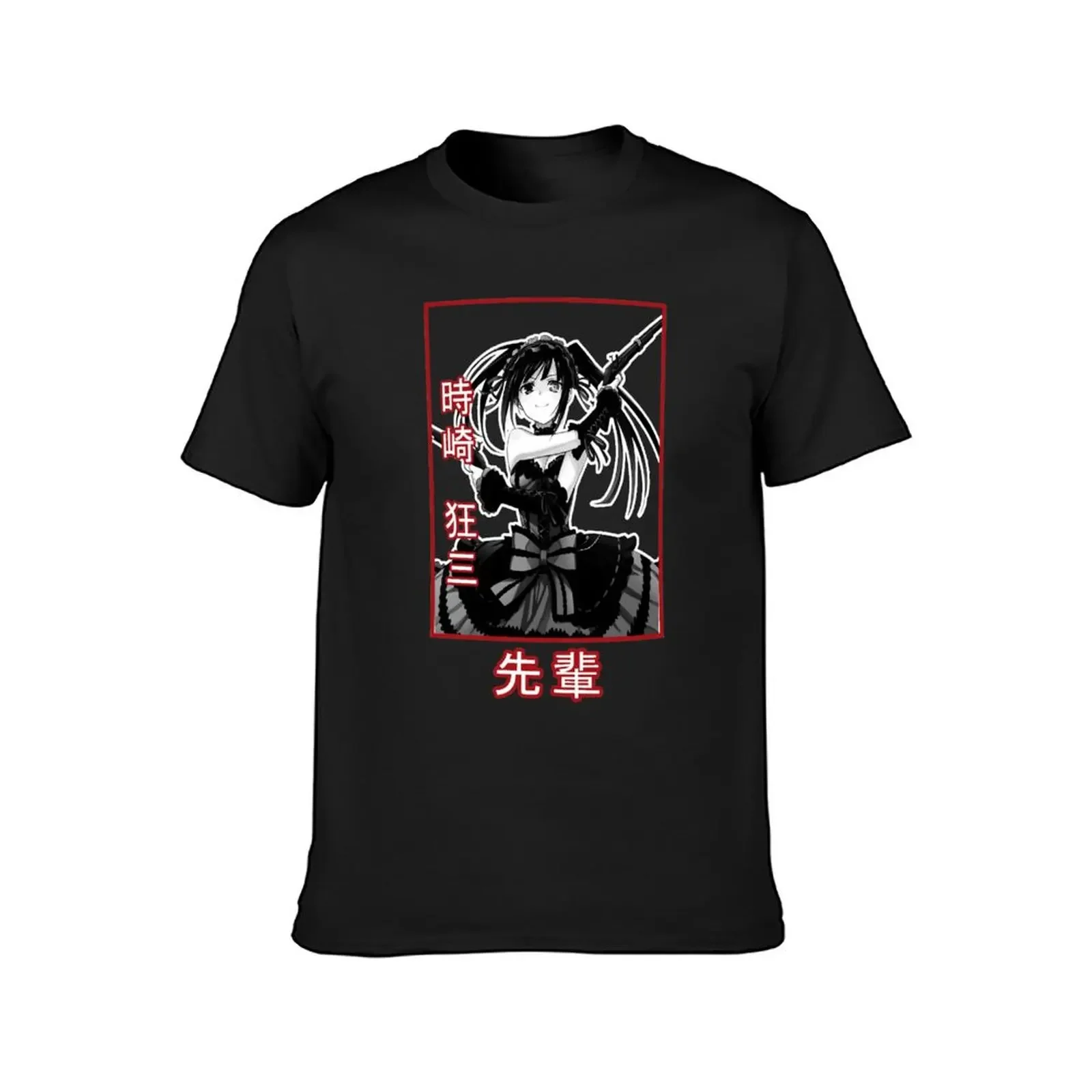 Kurumi Tokisaki T-Shirt plus size tops anime tshirt black t shirts for men