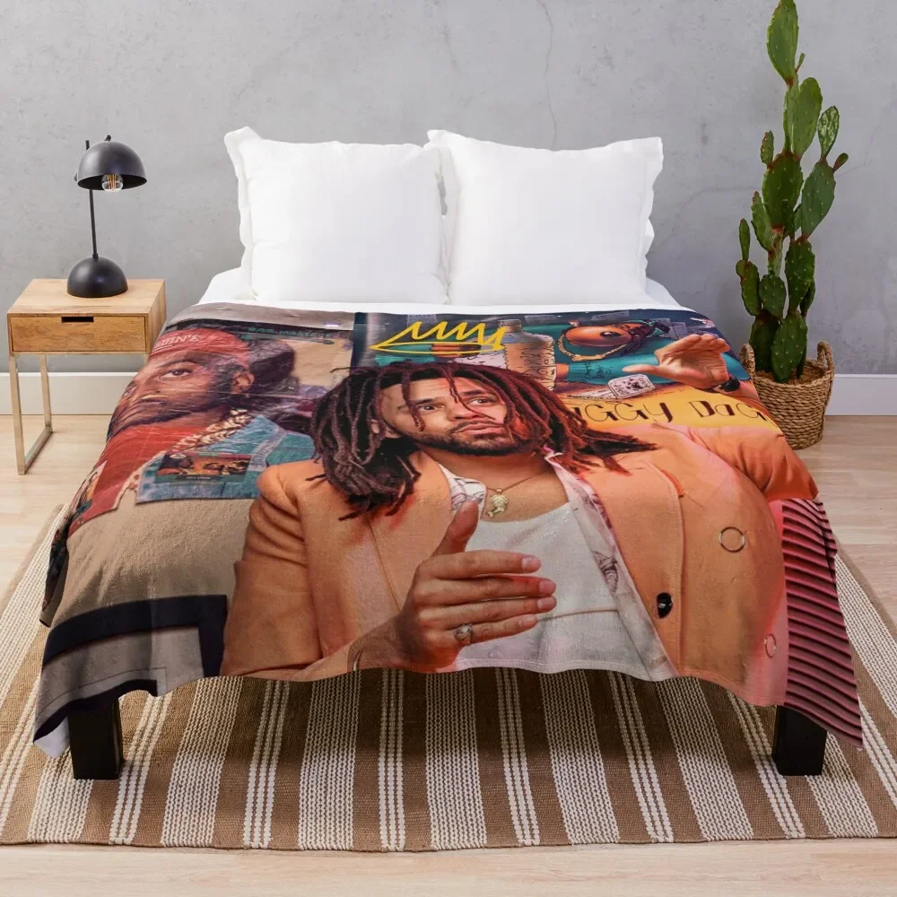 

J Cole a King Cole Cole World Throw Blanket Warm Plush Fuzzy Blanket for Living Room