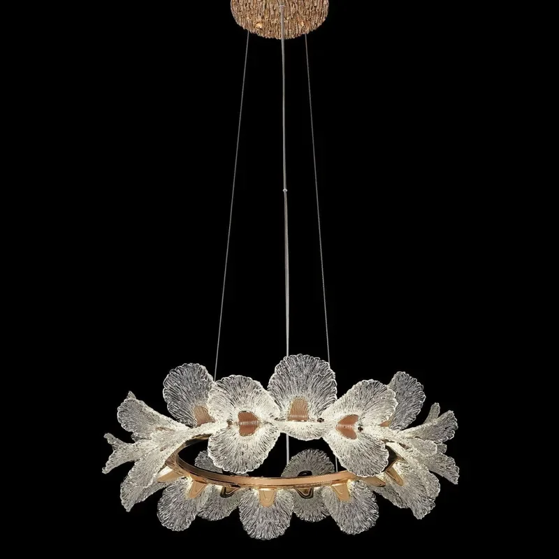for French Cream Style Bedroom High End Light Luxury Flower Chandelier Room Dining Room Light Warm Romantic New House Living