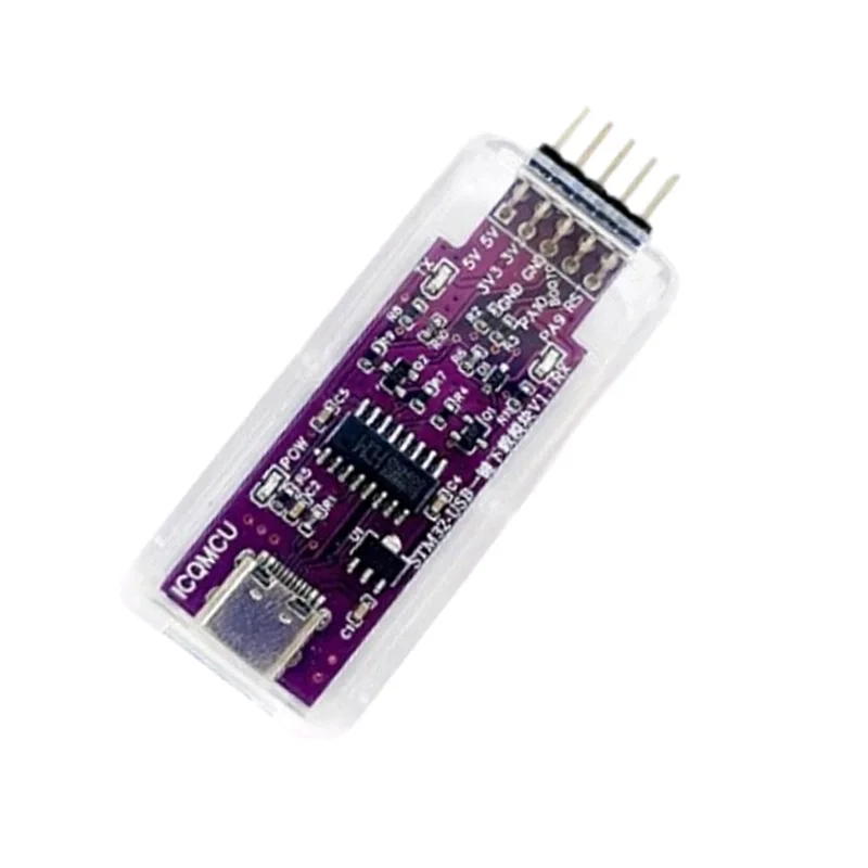 STM32 ISP USB وحدة التنزيل التسلسلي بنقرة واحدة حرق المنفذ التسلسلي TTL الاتصالات 340CC8RCVET6 مجلس التنمية