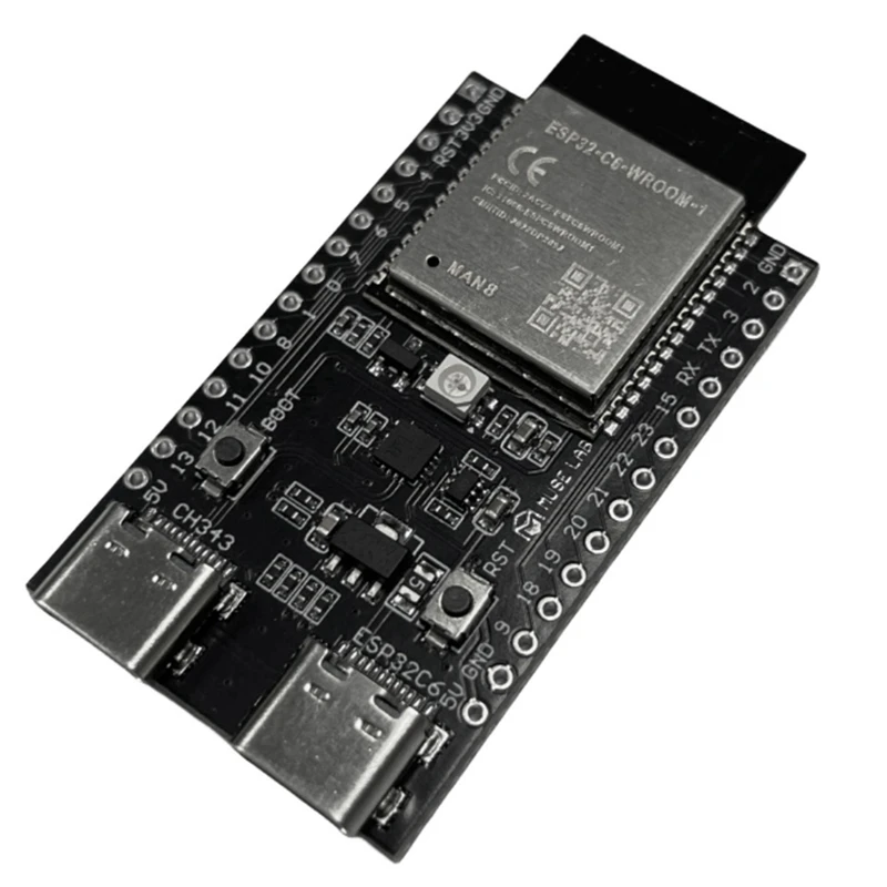 ESP32-C6-N8 Development Board With Wi-Fi6, Bluetooth5, Zigbee/Thread Core, USB Interface And Multi-Color LED Replacement