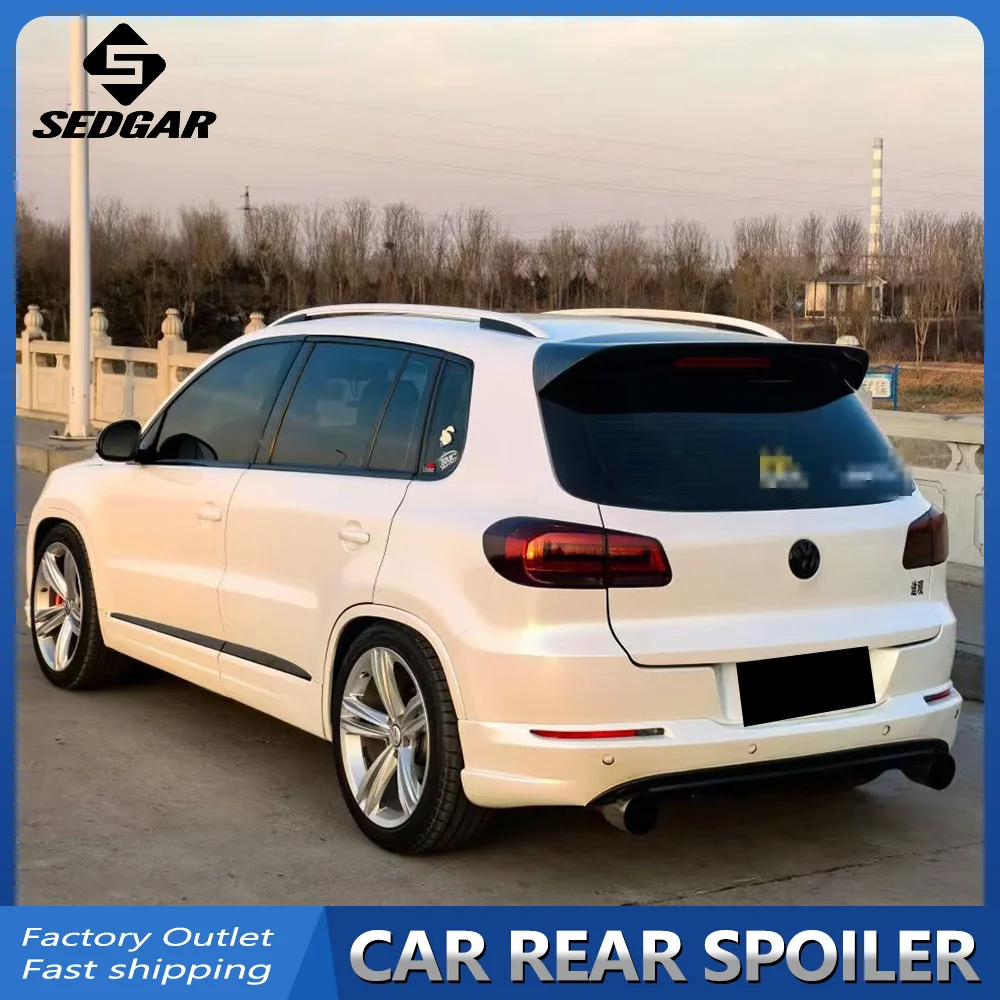 Für 2007--2015 VW Volkswagen Tiguan 5N GEN 1 Werksdesign Hochwertiger ABS-Kunststoff Unlackierter Spoiler Kofferraumflügel Heckspoiler