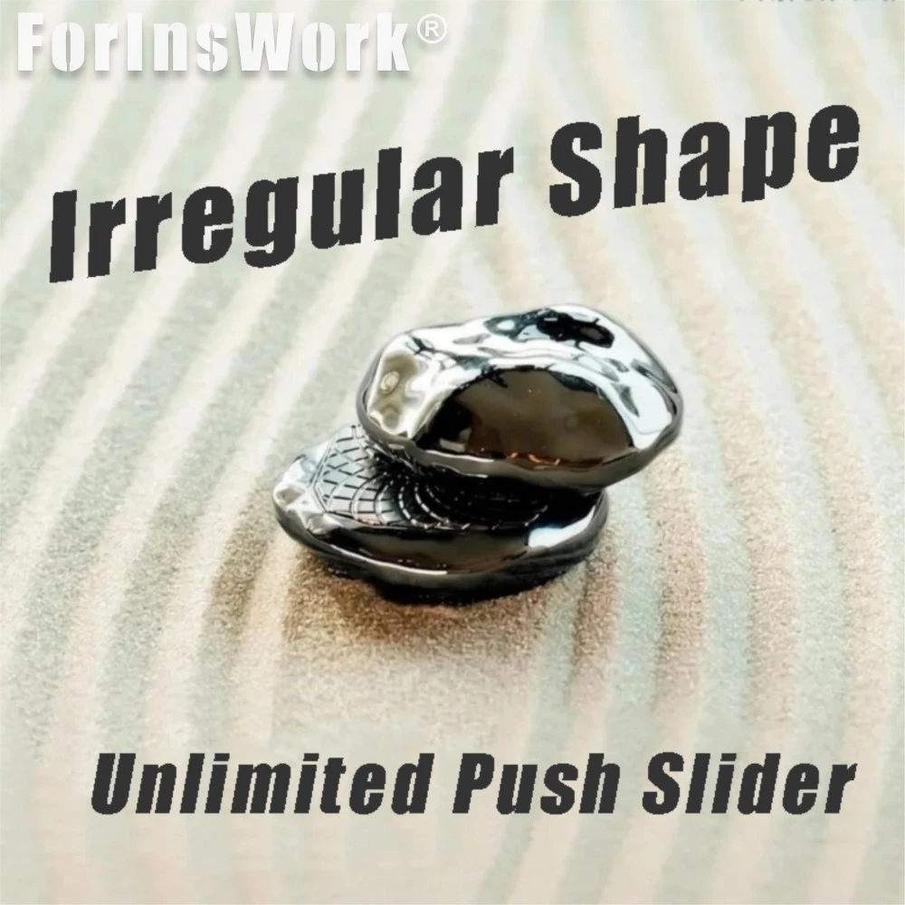 

Flowstate Studio Flow Stone Irregular Shape Unlimited Push Slider Metal Fidget Toy Sensory Toys Finger Toys