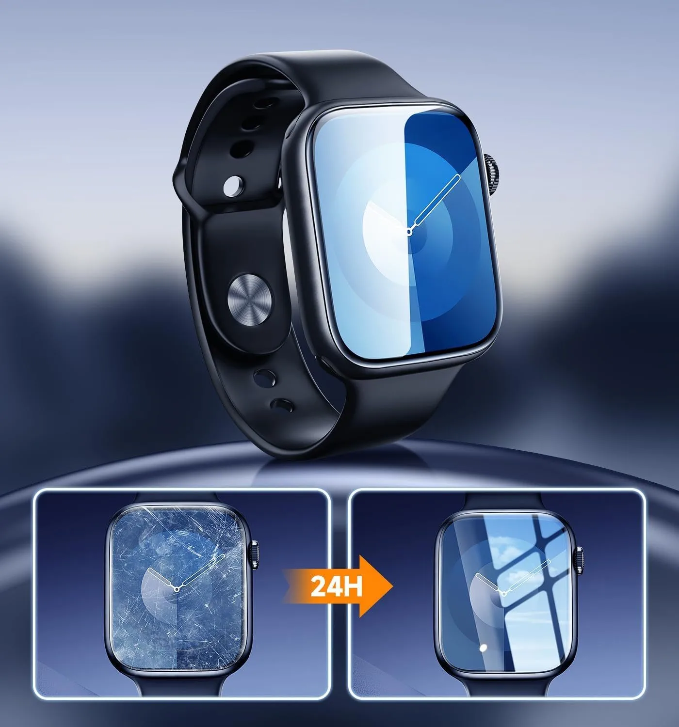2 SZTUKI wysokiej jakości folii ceramicznej do Apple IWatch Ultra 2 49MM Series 10 46mm 7 8 9 6 5 4 SE 45mm 44MM 41mm 40mm Screen Protector — zdjęcie produktu 6