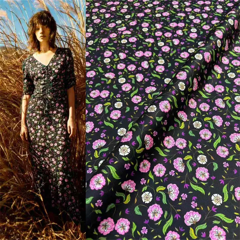 

Summer Cool Breathable Luxurious Soft DIY Women's Clothing Elastic Satin Sewing Accessories High-end Shirts Dresses Silk Fabric