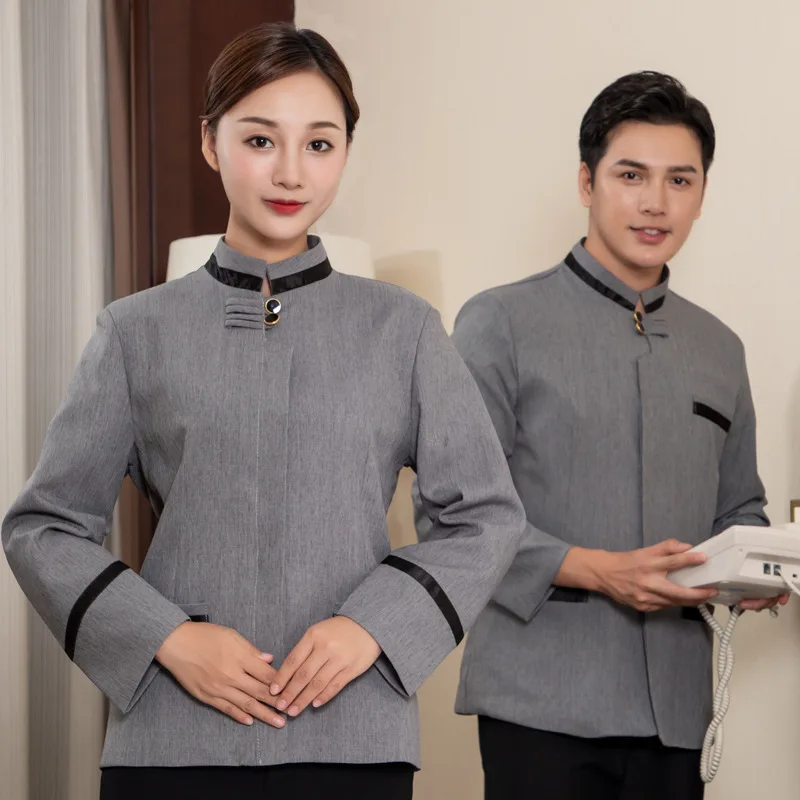 

Long Sleeve Cleaning Uniform for Women Hotel Guest Room CleanerPAWorkwear for Property Management Ladies in Autumn and Winter