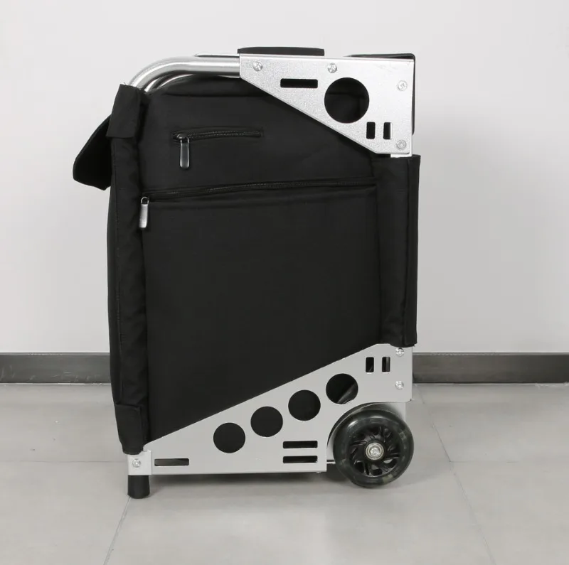 Aluminum trolley box, multi-layer high-capacity makeup box, storage box, figure skating aluminum frame