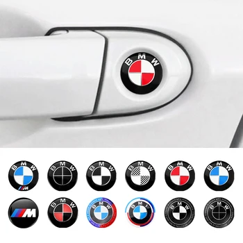 10 stks Auto Deurslot Sleutelgat Bescherming Stickers Embleem Voor BMW 50th 1 3 5 Serie X1 X4 X5 X7 G20 G38 F20 F39 F48 E46 E60 E36 E39