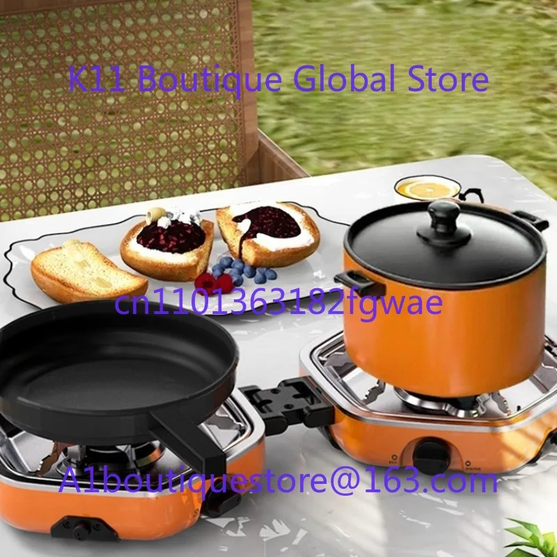 Stufa da esterno Stufa da esterno portatile Doppia testa pieghevole