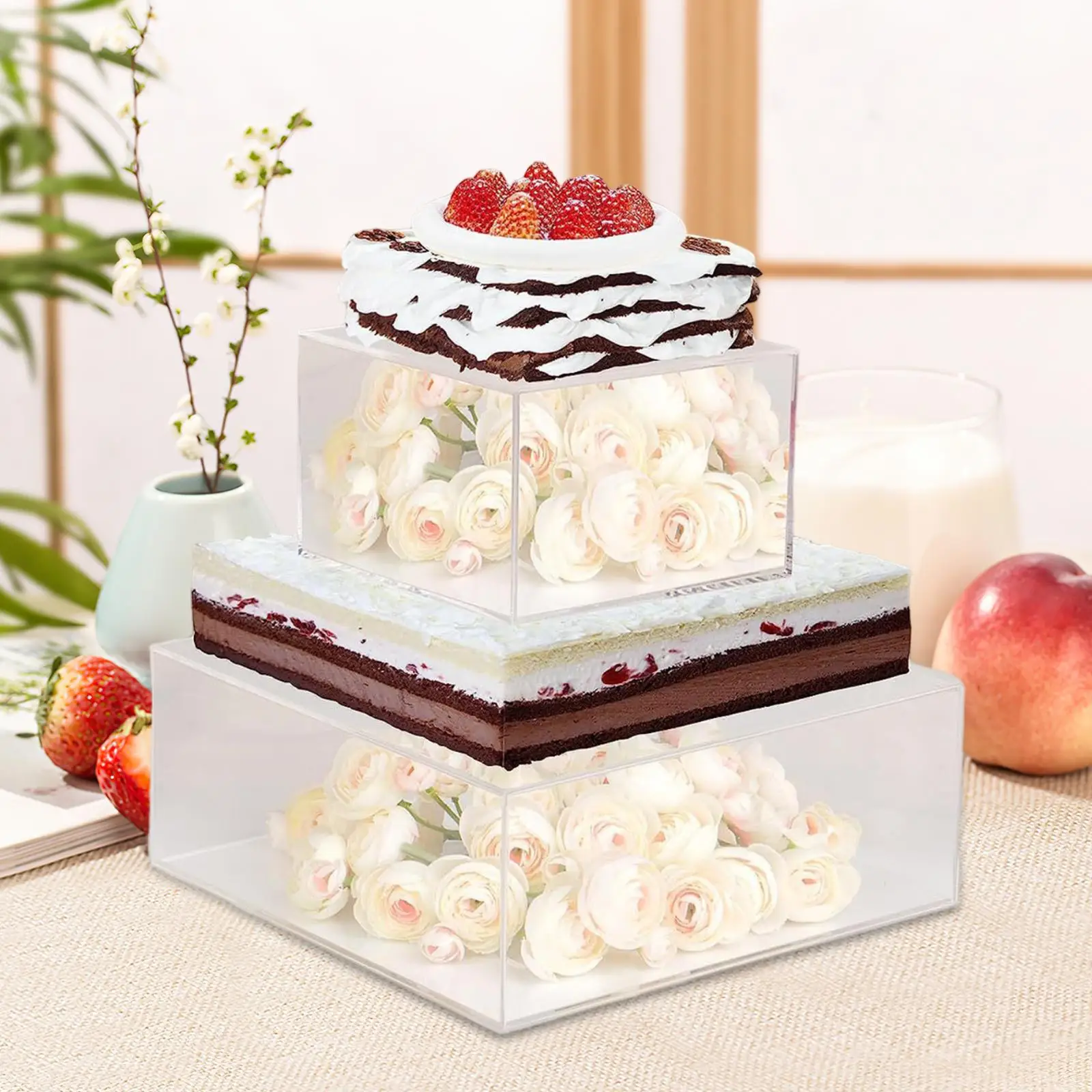 

Стеллаж для тортов, десертный стол, прозрачная витрина для тортов, для вечеринок, свадеб, печенья, пирожных, дней рождения