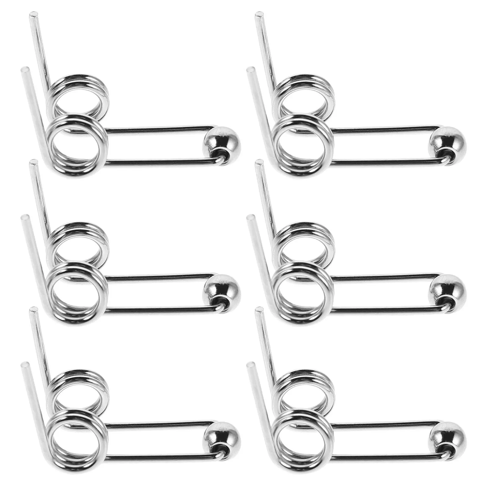 

6Pcs Double Torsion Springs for Hair Curling Iron 30Mm Replacement Metal Spring for Perm Rods Reliable