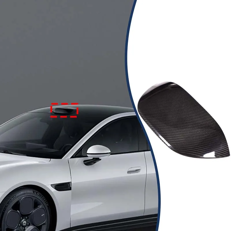 1-piece Set Real carbon fiber For Xiaomi SU7 2024+ car front roof camera decorative cover sticker car protection accessories