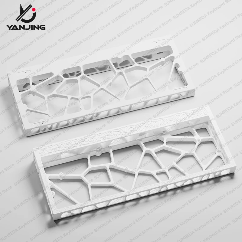 YJ60 Mad 60he GH60 Carving Aluminum Custom Keyboard Case Shell 60% Keys Layouts For Wooting 60HE RAKKA Wooting V2 PC Accessories