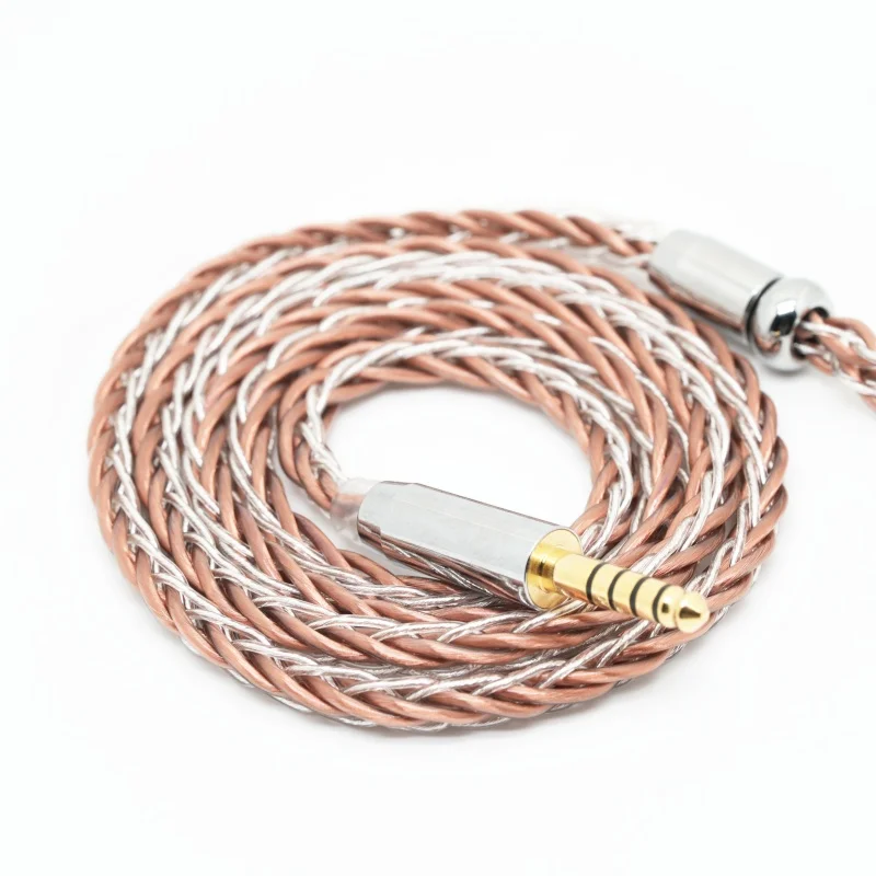 8-Core Silver & Copper Earphone Cable Upgrade