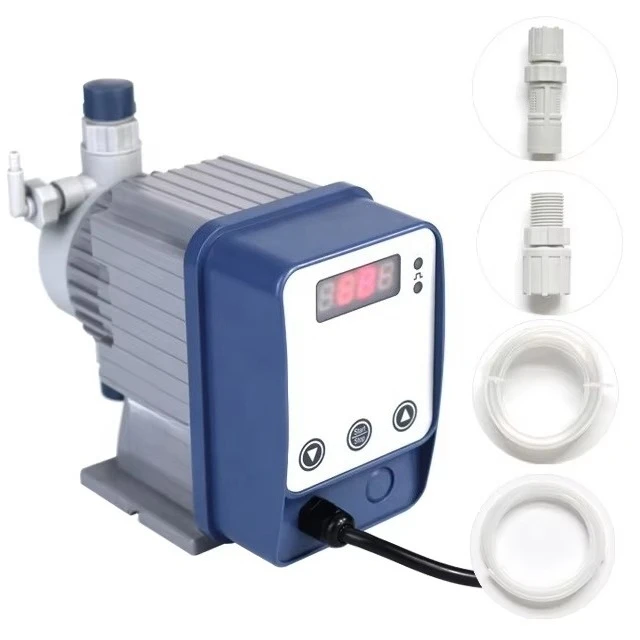 RO Spare Parts LPH Strong Acid Chemical Dosing Pump Adjustable Metering Pump for Water Treatment