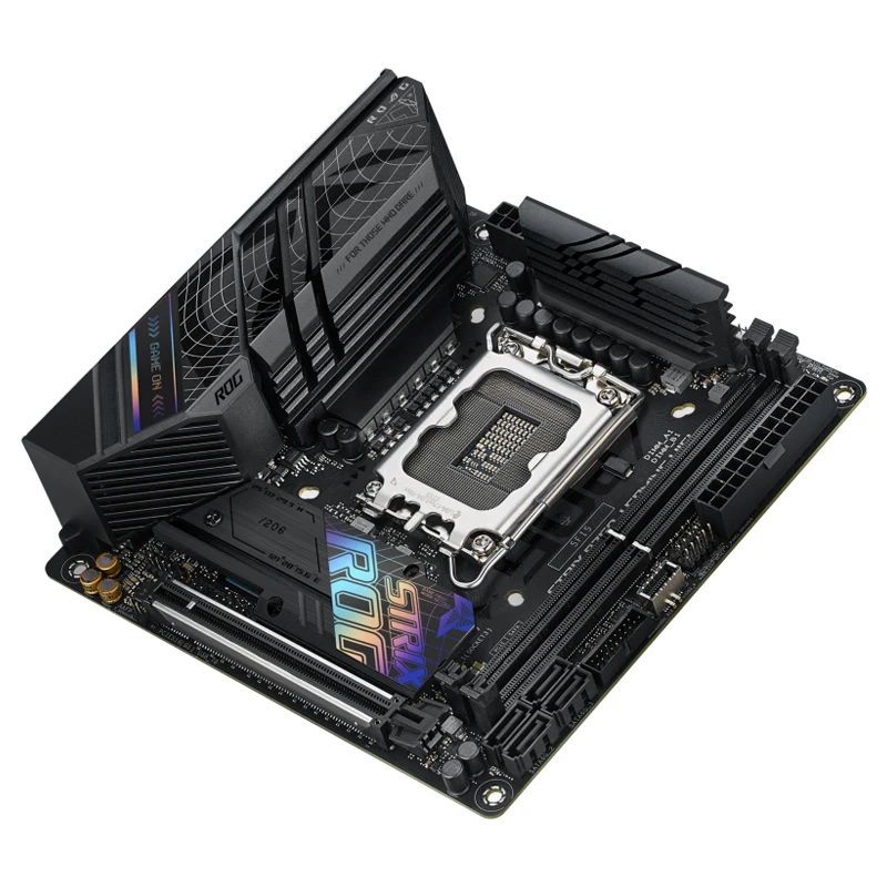 Asus-Rog Strix B760-I Gaming Placa-mãe WiFi, DDR5, Poderoso, VRM, Slot PCIE 5.0, Baixa Latência, 6E