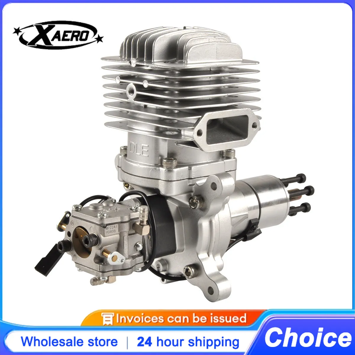 

DLE85 RC Gas Engine 85cc 2-Stroke Single Cylinder Side Exhaust Air-Cooled Hand Start Large Scale Model Aircraft Power